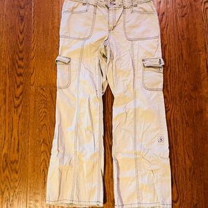 French Cuff Cream‎ Straight Leg cargo Pants